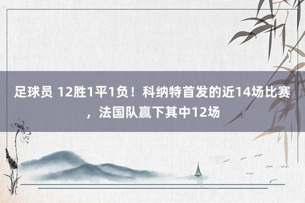 足球员 12胜1平1负！科纳特首发的近14场比赛，法国队赢下其中12场