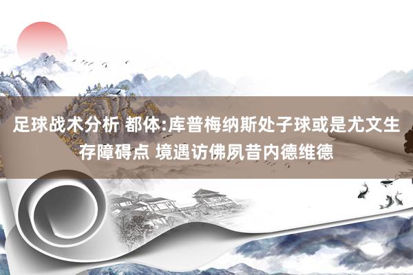 足球战术分析 都体:库普梅纳斯处子球或是尤文生存障碍点 境遇访佛夙昔内德维德