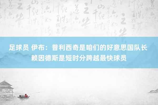 足球员 伊布：普利西奇是咱们的好意思国队长 赖因德斯是短时分跨越最快球员