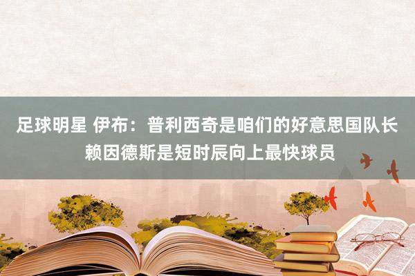 足球明星 伊布：普利西奇是咱们的好意思国队长 赖因德斯是短时辰向上最快球员